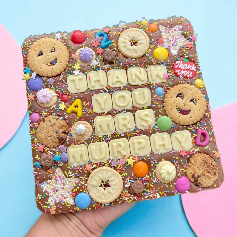 Thank you teacher chocolate slab