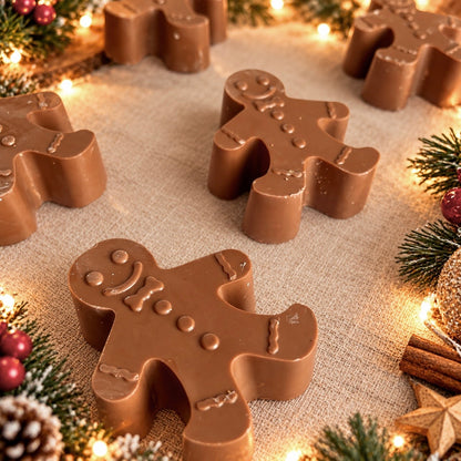 Stuffed chocolate gingerbread man