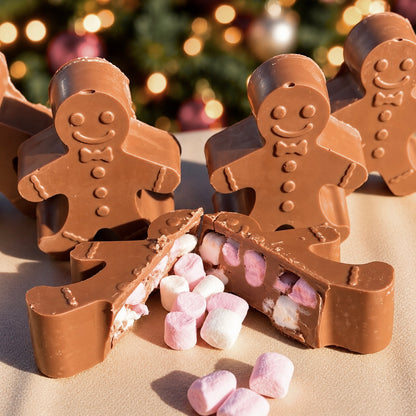 Gingerbread man hot chocolate bomb