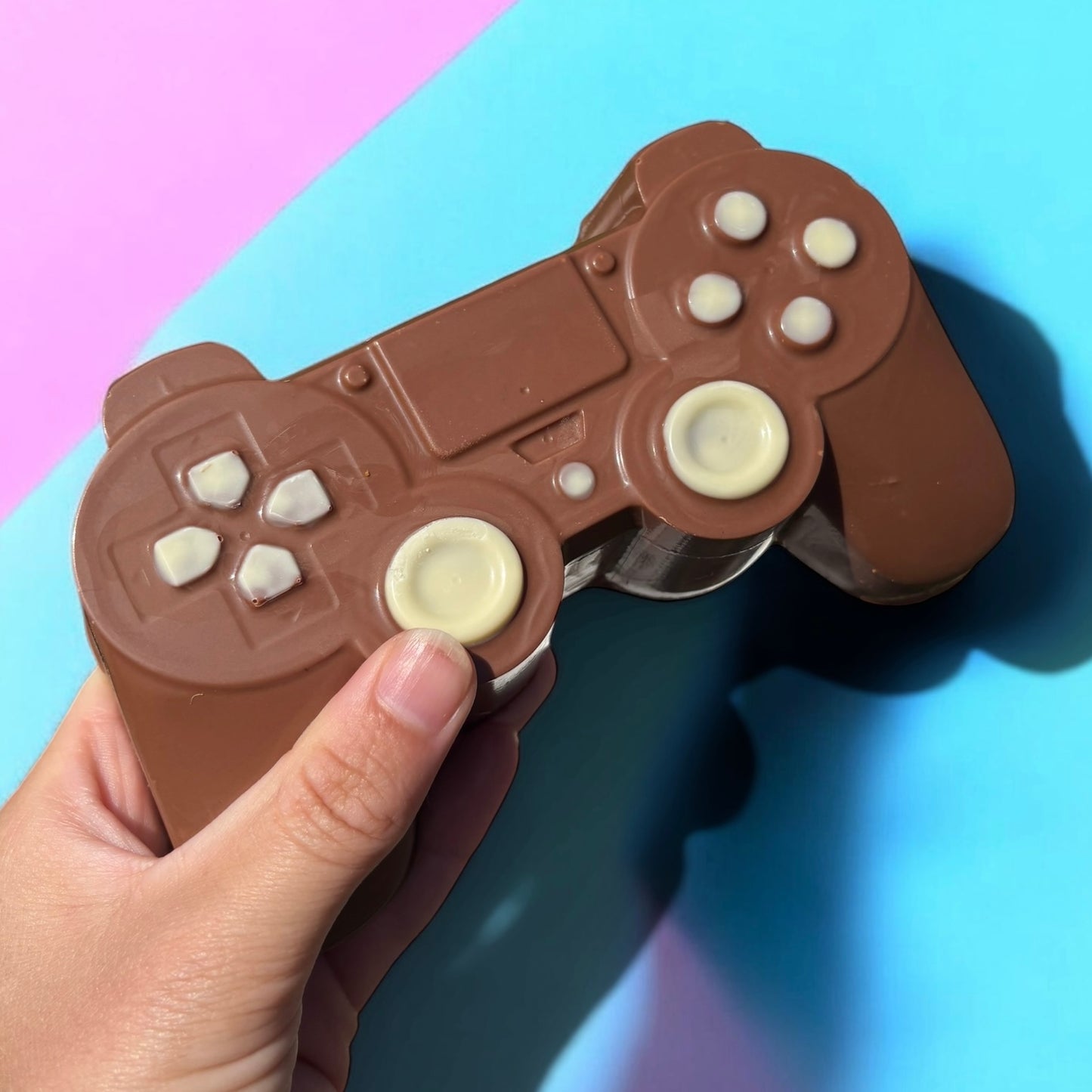 Stuffed Belgian chocolate gaming controller