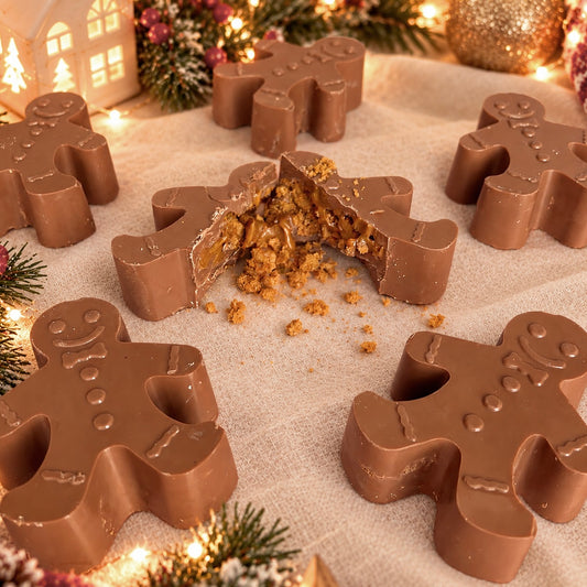 Stuffed chocolate gingerbread man
