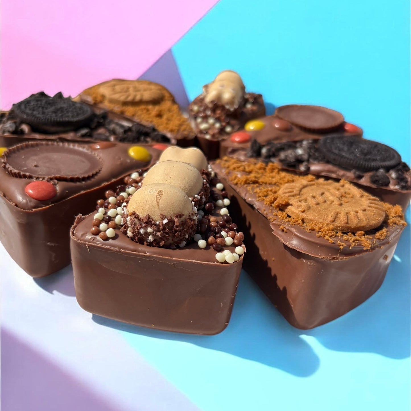 Stuffed Belgian Chocolate 'Pizza' Slices- Choice Of Toppings!