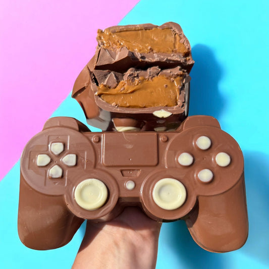 Stuffed Belgian chocolate gaming controller