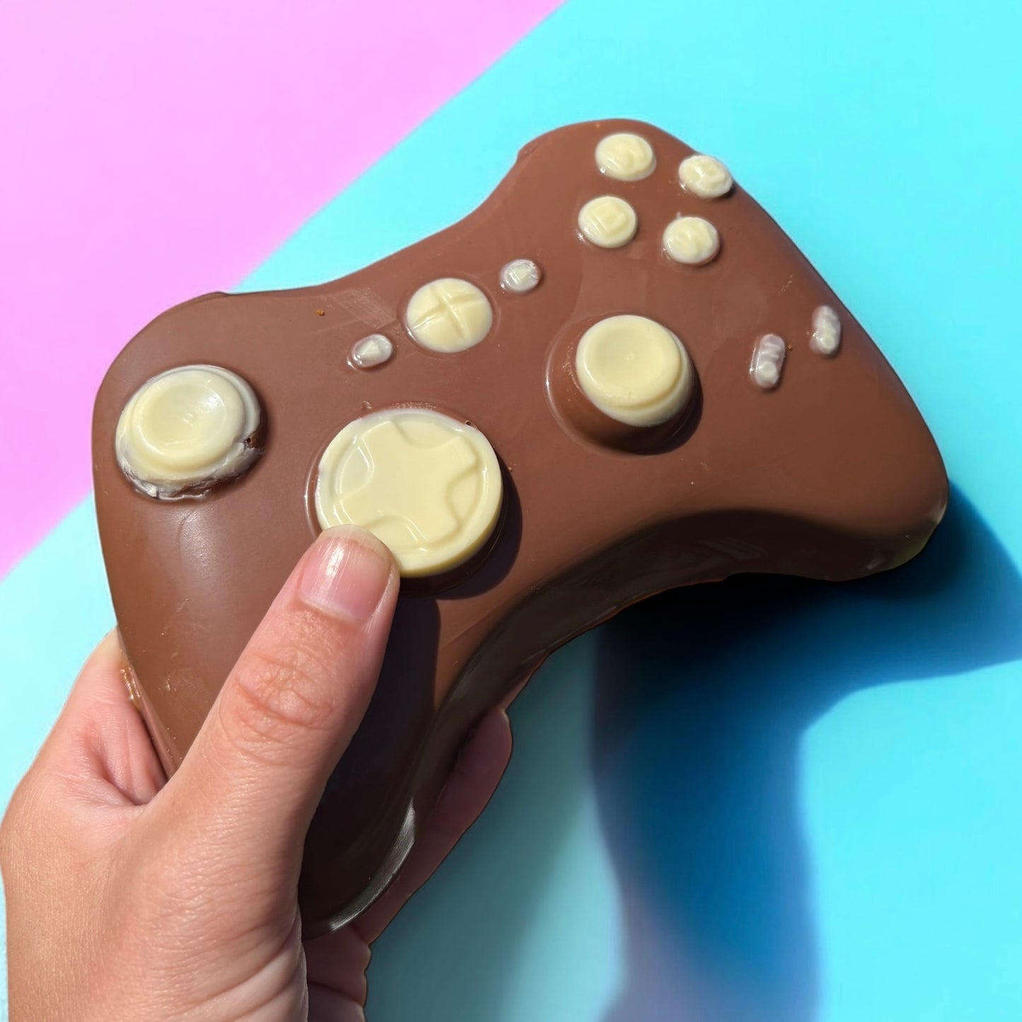Stuffed Belgian chocolate gaming controller
