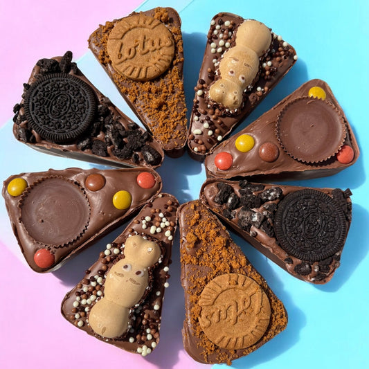 Stuffed Belgian Chocolate 'Pizza' Slices- Choice Of Toppings!