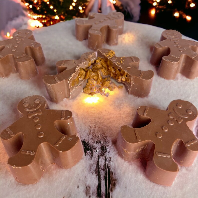 Stuffed chocolate gingerbread man