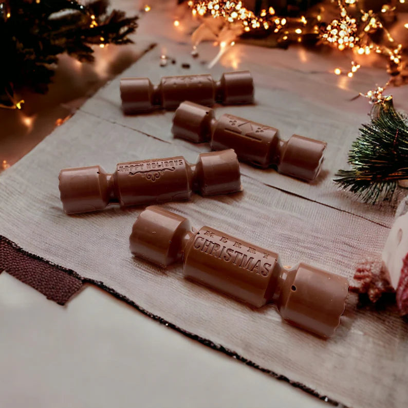 Chocolate Christmas crackers pack of 4