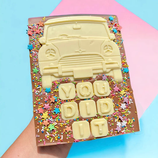 Driving test chocolate bar