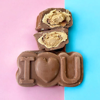 I love you stuffed chocolate bar- choice of toppings!