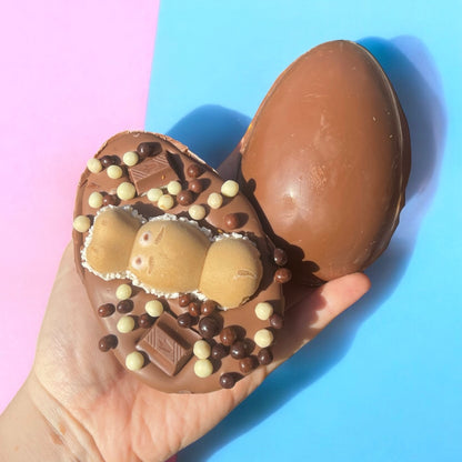 Stuffed chocolate half Easter egg- choice of flavours!