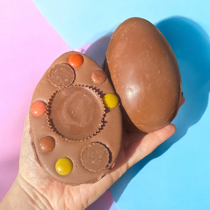 Stuffed chocolate half Easter egg- choice of flavours!