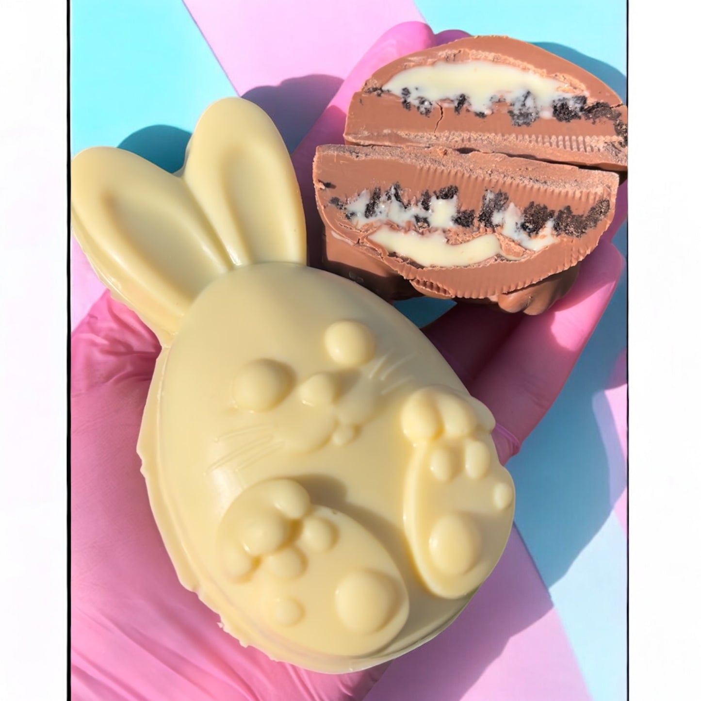 Stuffed Chocolate Easter Bunny