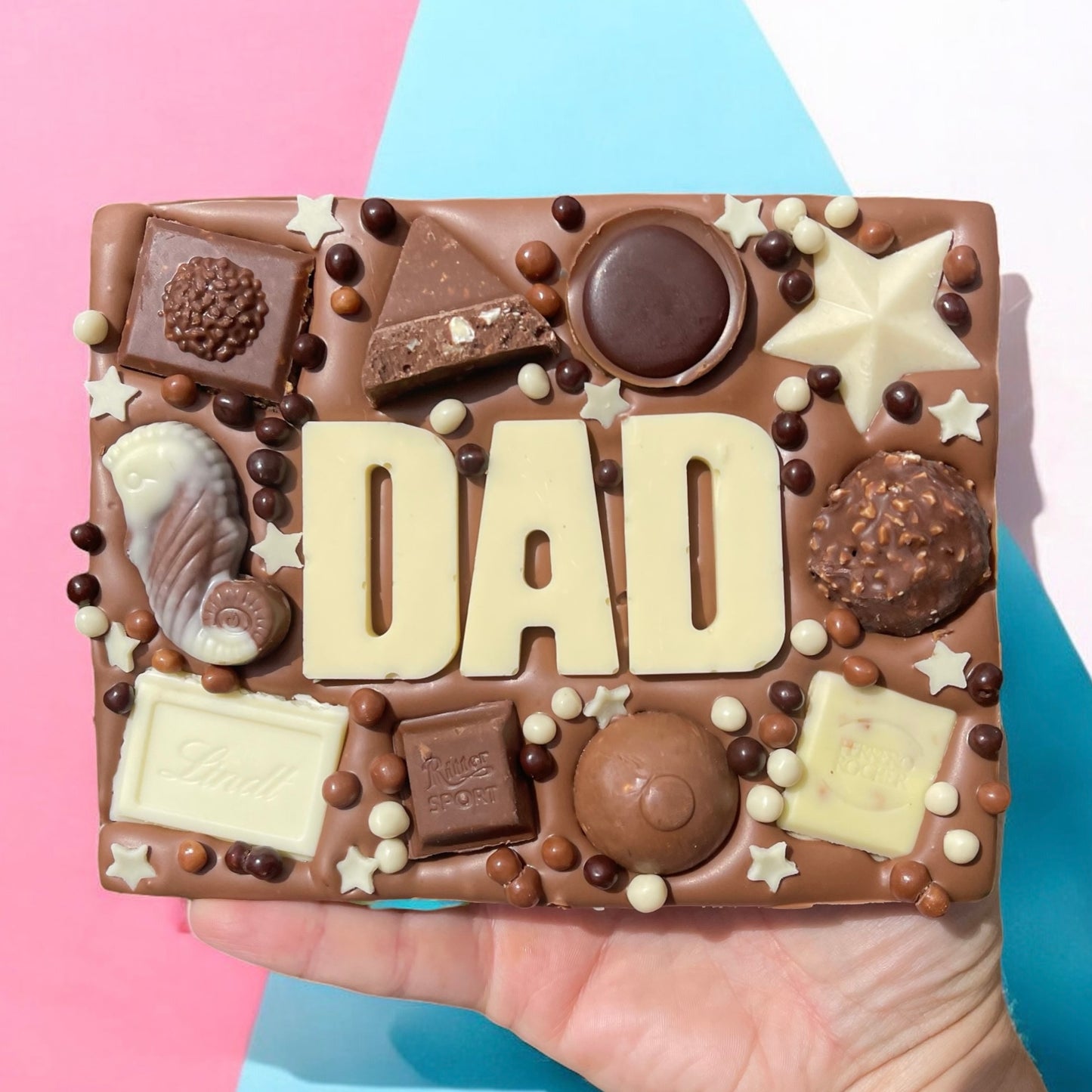 Dad Belgian chocolate slab- choice of toppings!