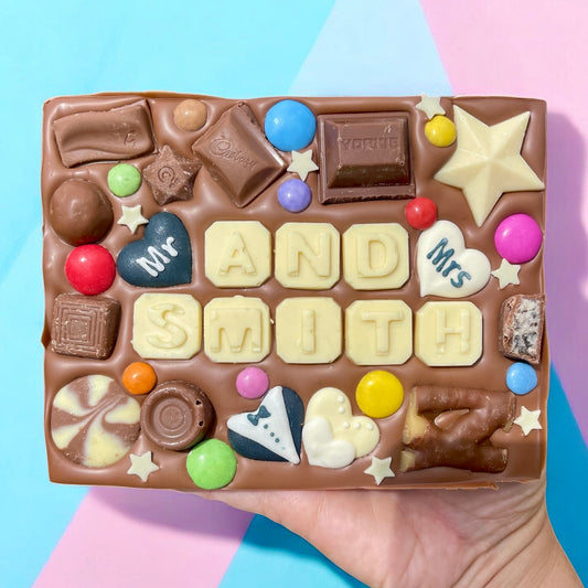 Mr & Mrs Chocolate Slab- choice of toppings!