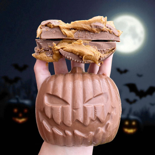 Stuffed Halloween chocolate pumpkin