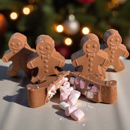 Gingerbread man hot chocolate bomb