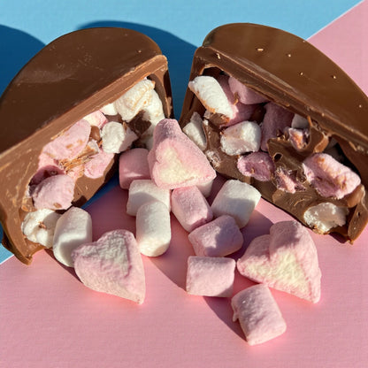 Belgian chocolate heart hot chocolate bomb
